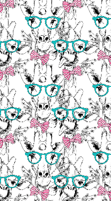 Store intérieur Girafe à lunettes