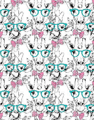 Store intérieur Girafe à lunettes