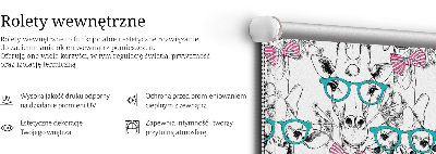 Store intérieur Girafe à lunettes