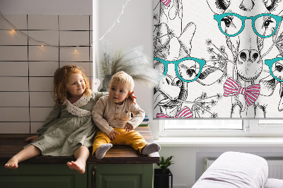 Store intérieur Girafe à lunettes