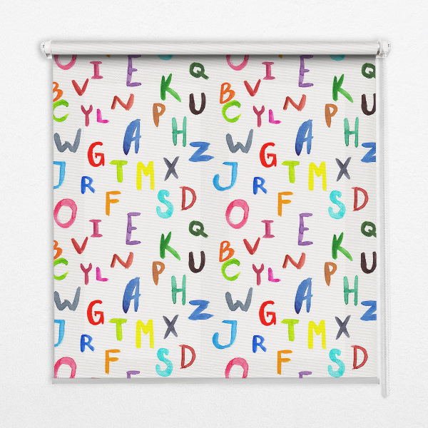 Store enrouleur Lettres colorées