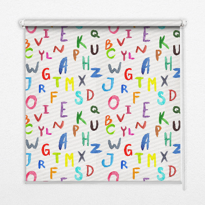 Store enrouleur Lettres colorées