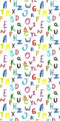 Store enrouleur Lettres colorées