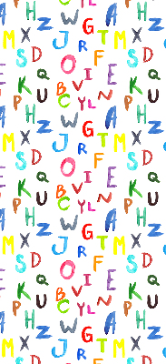 Store enrouleur Lettres colorées