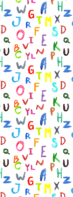 Store enrouleur Lettres colorées