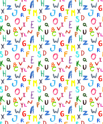 Store enrouleur Lettres colorées