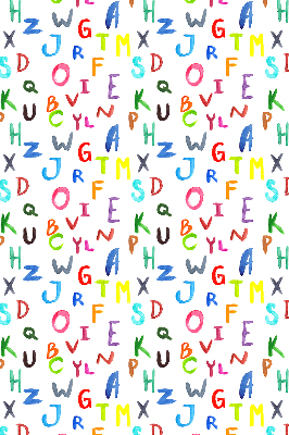 Store enrouleur Lettres colorées