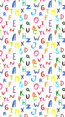 Store enrouleur Lettres colorées