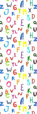 Store enrouleur Lettres colorées