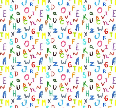 Store enrouleur Lettres colorées