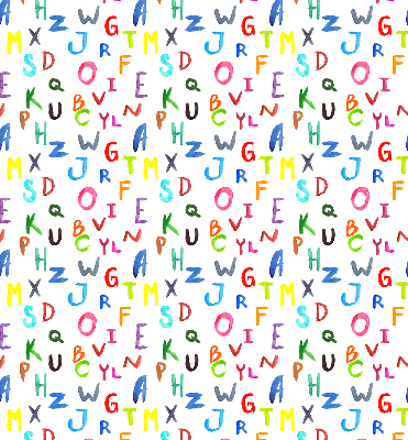 Store enrouleur Lettres colorées