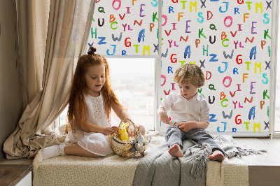 Store enrouleur Lettres colorées