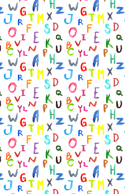 Store enrouleur Lettres colorées