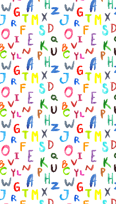 Store enrouleur Lettres colorées