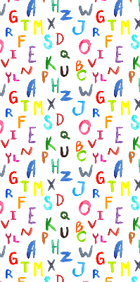 Store enrouleur Lettres colorées