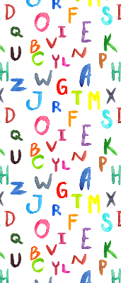 Store enrouleur Lettres colorées