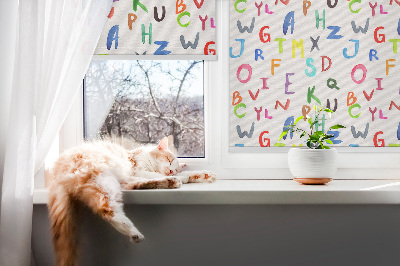 Store enrouleur Lettres colorées