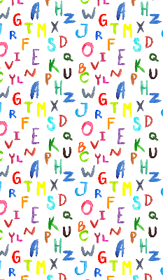 Store enrouleur Lettres colorées