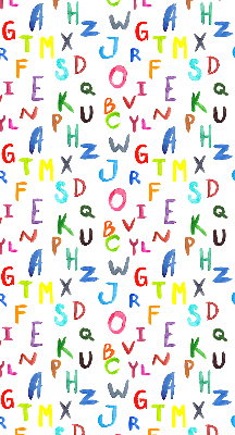 Store enrouleur Lettres colorées