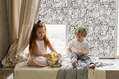 Store intérieur Chats dessinés