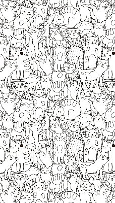 Store intérieur Chats dessinés