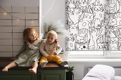 Store intérieur Chats dessinés