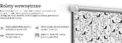 Store intérieur Oiseaux et arbres dessinés