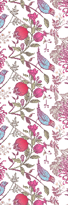 Store enrouleur Oiseaux colorés parmi les fleurs