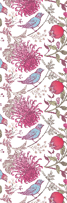 Store enrouleur Oiseaux colorés parmi les fleurs