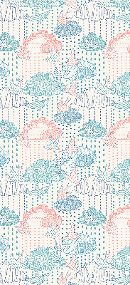 Store intérieur Nuages colorés avec des motifs