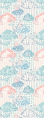 Store intérieur Nuages colorés avec des motifs