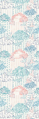 Store intérieur Nuages colorés avec des motifs