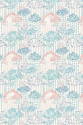 Store intérieur Nuages colorés avec des motifs