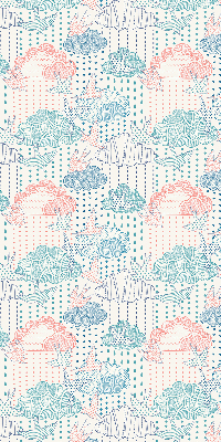 Store intérieur Nuages colorés avec des motifs