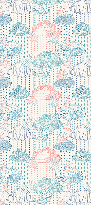 Store intérieur Nuages colorés avec des motifs