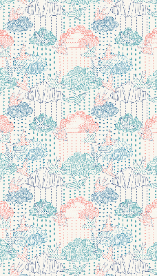 Store intérieur Nuages colorés avec des motifs