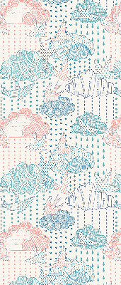 Store intérieur Nuages colorés avec des motifs