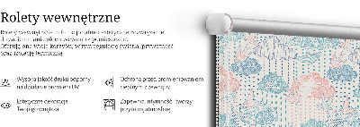 Store intérieur Nuages colorés avec des motifs