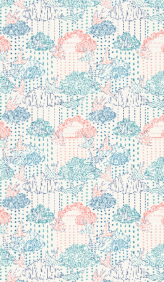 Store intérieur Nuages colorés avec des motifs