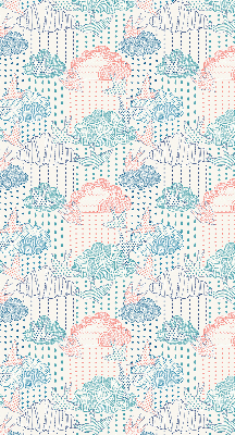 Store intérieur Nuages colorés avec des motifs