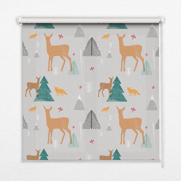 Store enrouleur Chevreuil dans la forêt