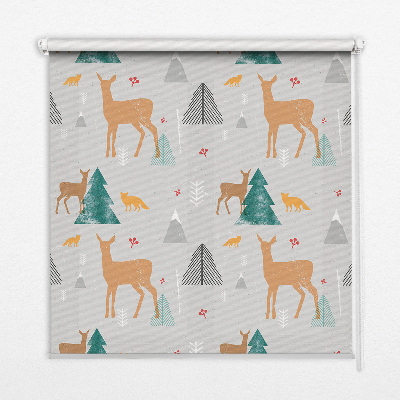 Store enrouleur Chevreuil dans la forêt