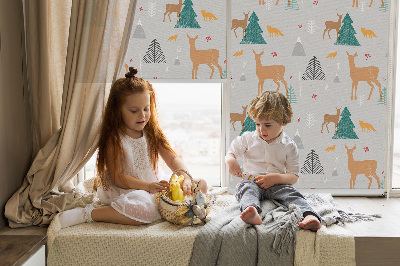 Store enrouleur Chevreuil dans la forêt