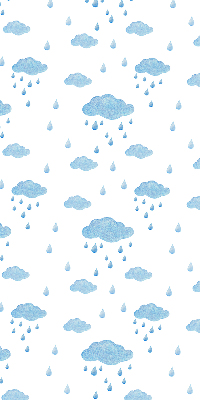 Store enrouleur Nuages et pluie