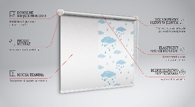 Store enrouleur Nuages et pluie
