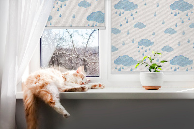 Store enrouleur Nuages et pluie