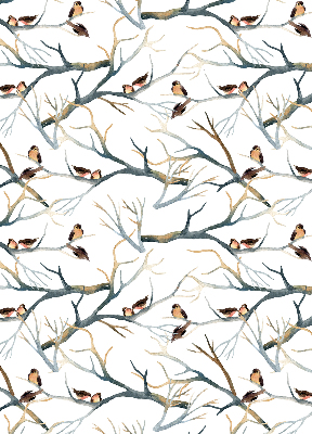 Store intérieur Oiseaux sur un arbre