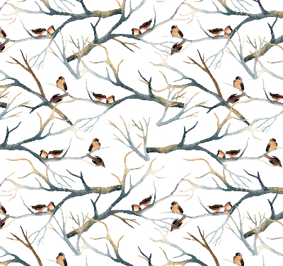 Store intérieur Oiseaux sur un arbre