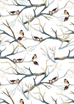 Store intérieur Oiseaux sur un arbre