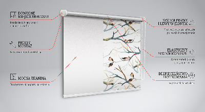 Store intérieur Oiseaux sur un arbre